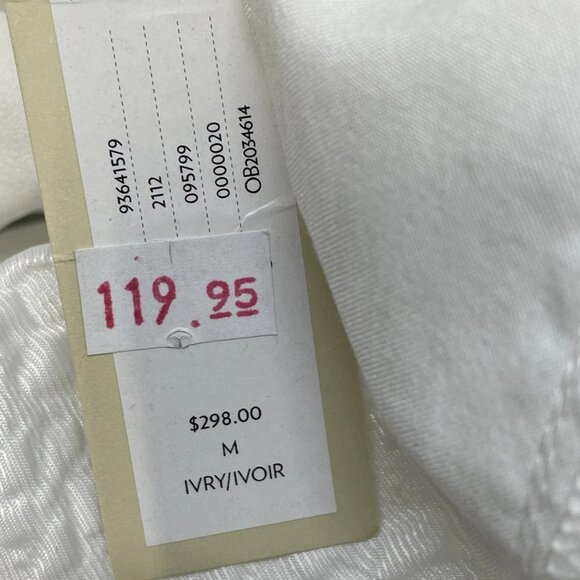 BHLDN Women's Dress Mini Back Lace Size M White - Picture 6 of 10